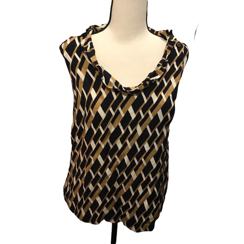 Ann Taylor Sleeveless Button Down Shirt